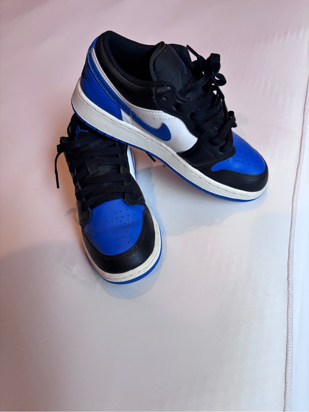 Nike Air Jordan Low Top Sneakers in Black/Blue/White